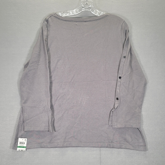 Alfani Womens Grey Sliver Embellished Pullover Sweater   Size P/L - Picture 2 of 10